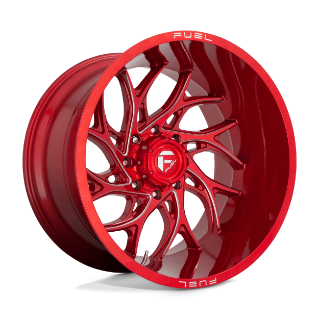 Picture of Alloy wheel D742 Runner Candy RED Milled Fuel