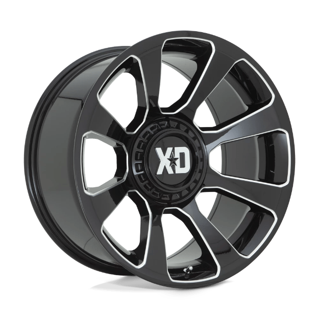 Picture of Alloy wheel XD854 Reactor Gloss Black Milled XD Series