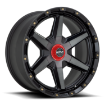 Picture of Alloy wheel KM101 Tempo Satin Black W/ Gray Tint KMC