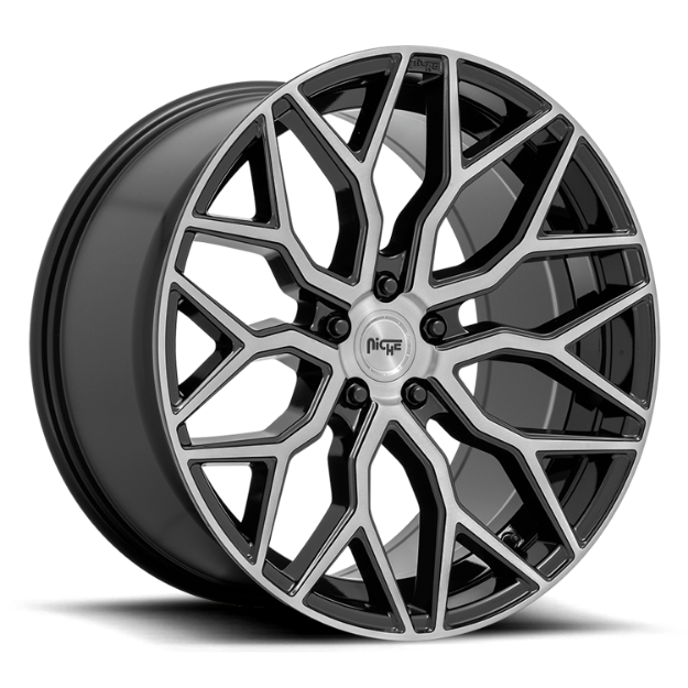 Εικόνα της Alloy wheel M262 Mazzanti Gloss Black Brushed Face Niche Road Wheels