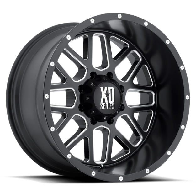 Picture of Alloy wheel XD820 Grenade Satin Black Milled XD Series