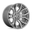 Εικόνα της Alloy wheel D713 Rage Platinum Brushed GUN Metal Tinted Clear Fuel