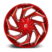 Picture of Alloy wheel D754 Reaction Candy RED Milled Fuel