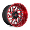 Picture of Alloy wheel D691 Triton Candy RED Milled Fuel