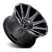Εικόνα της Alloy wheel D615 Contra Gloss Black Milled Fuel