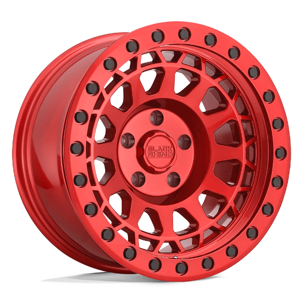 Picture of Alloy wheel Candy RED W/ Black Bolts Primm Black Rhino