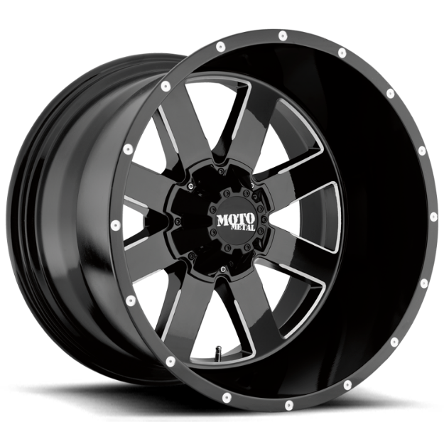 Picture of Alloy wheel MO962 Gloss Black Milled Moto Metal