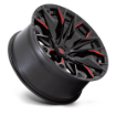 Εικόνα της Alloy wheel D823 Flame Gloss Black Milled W/ Candy RED Fuel