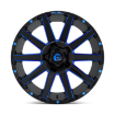 Picture of Alloy wheel D644 Contra Gloss Black Blue Tinted Clear Fuel