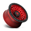 Εικόνα της Alloy wheel D632 Zephyr Candy RED Black Bead Ring Fuel