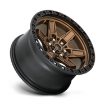 Εικόνα της Alloy wheel D699 Kicker Matte Bronze Black Bead Ring Fuel