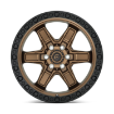 Εικόνα της Alloy wheel D699 Kicker Matte Bronze Black Bead Ring Fuel