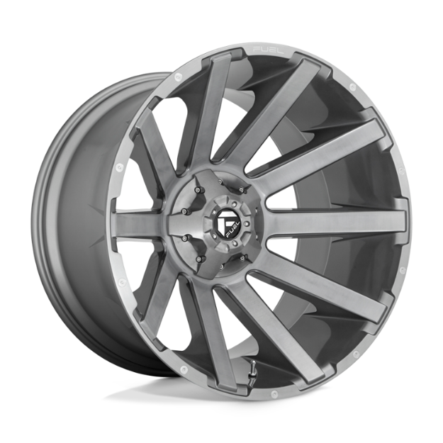 Picture of Alloy wheel D714 Contra Platinum Brushed GUN Metal Tinted Clear Fuel