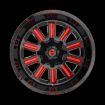 Εικόνα της Alloy wheel D621 Hardline Gloss Black RED Tinted Clear Fuel